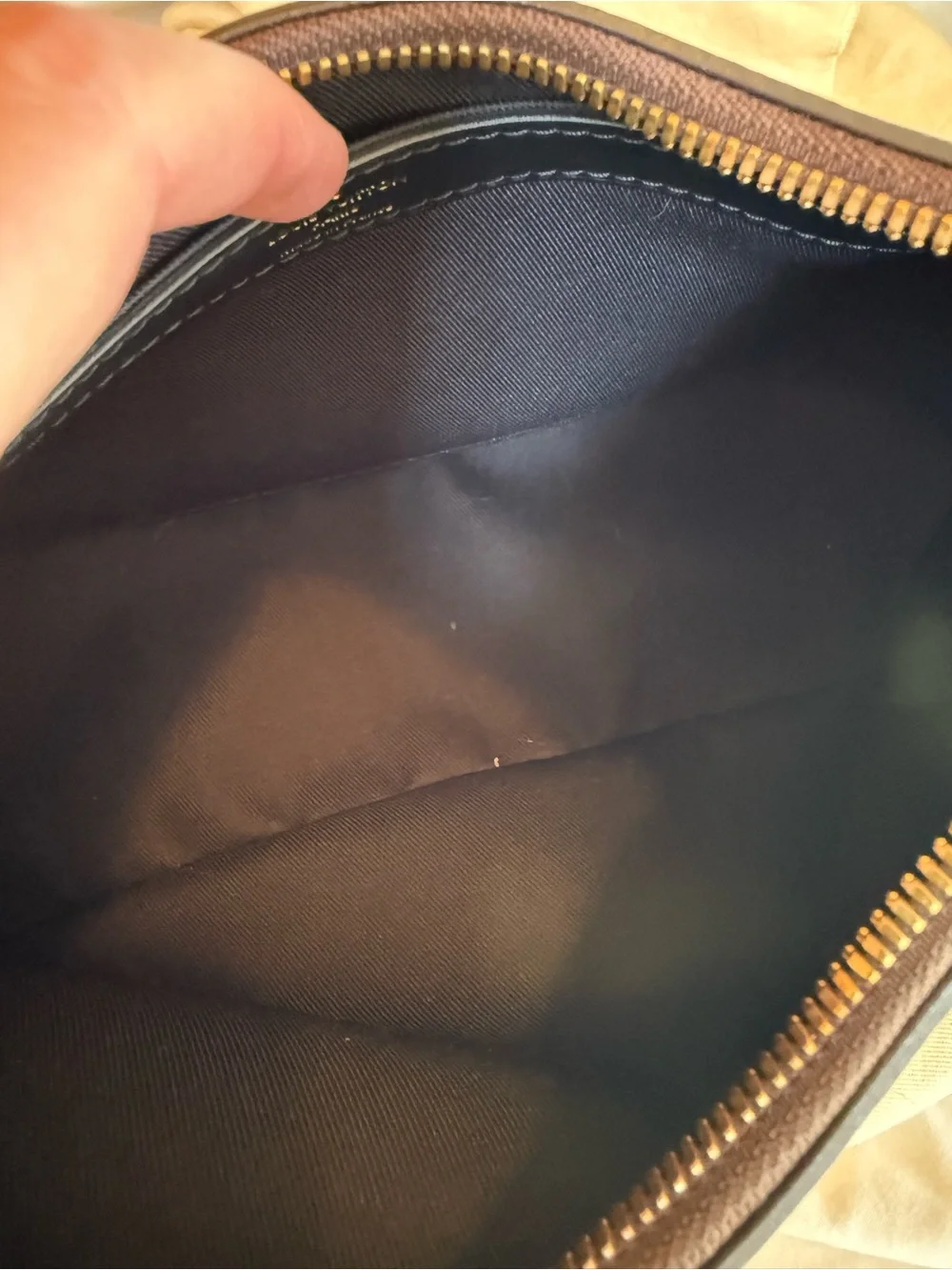Louis Vuitton Brown Monogram Boulogne PM Shoulder Bag with Black Trim